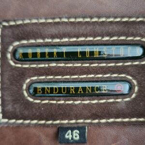 Vintage Brown Leather  Robert Comstock Men's Jacket XL(46)